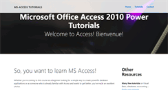 Desktop Screenshot of ms-access2010.com