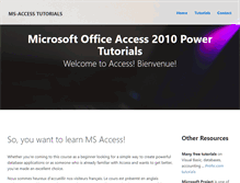 Tablet Screenshot of ms-access2010.com